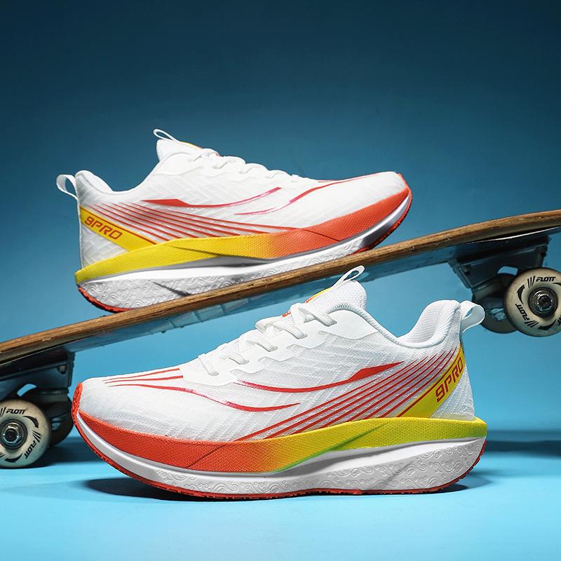 9PRO Running Shoes Men's Carbon Board Autumn Mandarin Duck Children's Students Racing Shock Absorption Body Test Training Moving Shoes Women 8