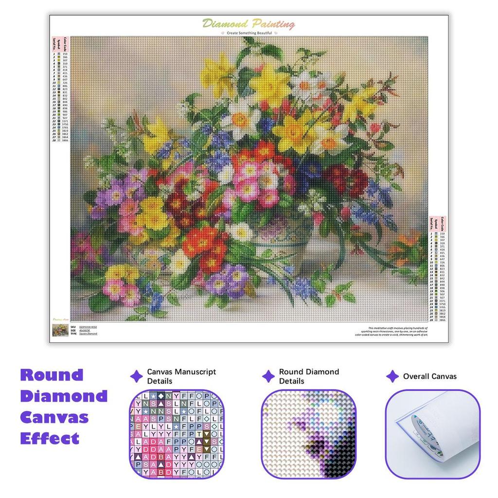 Полный круглый алмаз живопись цветок ремесло комплект 5D DIY Алмазная мозаика рукоделие украшение дома 30x40 см/12x16 дюймов
