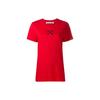 Arrows Print Short Sleeve T-Shirt Regular Fit Women Tops Red OWAA049S20JER0092510