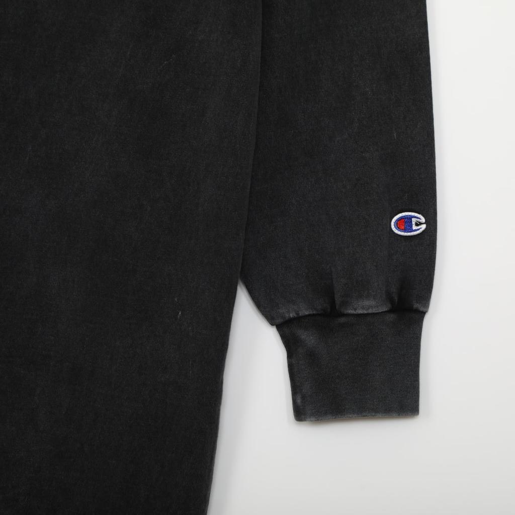 Champion Tunic Long Crew USA Bleach Side Relaxed Graphic Dress, Sleeve, Neck, 100% Cotton, Wash, Slit, Fit, Print, CW-C402-090-L