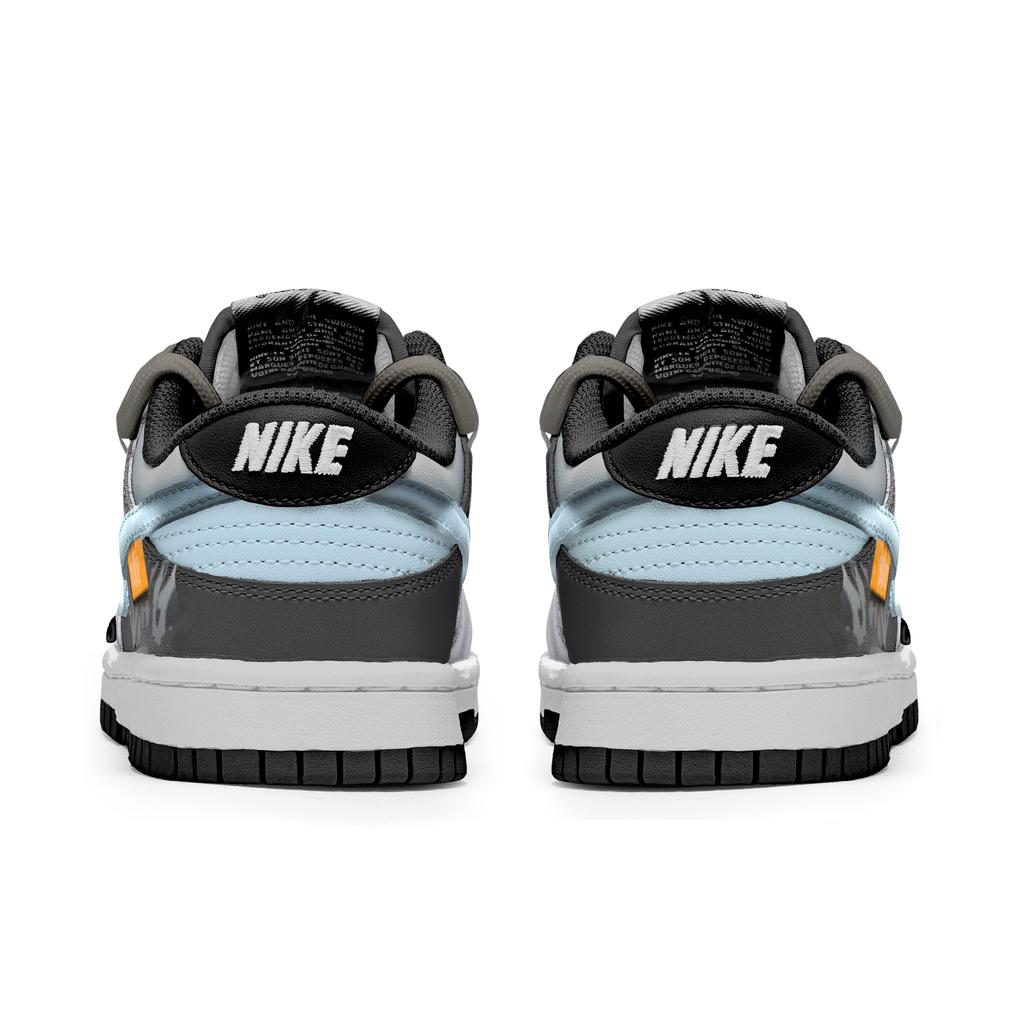 Nike Кроссовки Dunk Скользкие Устойчивые к истиранию Низкие Кеды для скейтборда Унисекс Синий Черный DD1391-100(Команда202-)