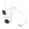 PTZ Security Camera WiFi Dual Lens 4MP Night Vision Motion Detection IP66 Waterproof Surveillance