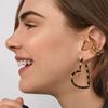 Color Trendy Tragus Women Men Zinc Zinc Alloy Big Round Ear Cuff Jewelry Fashion Accessories Clip Earrings