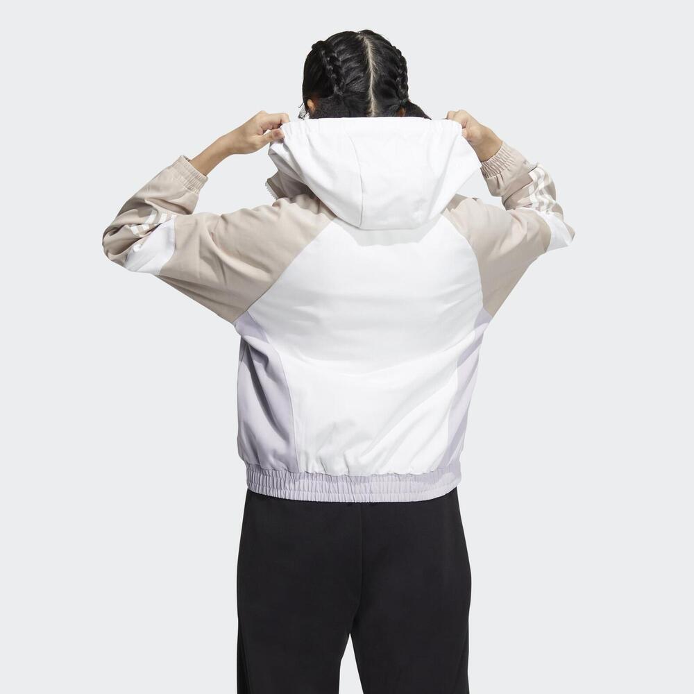 Adidas Женская тканая куртка Focus с контрастными вставками Lotus-Pink HY2814