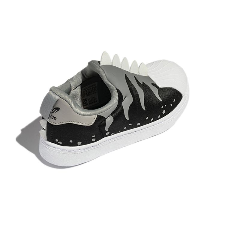 Adidas Оригинальные повседневные прочные низкие кеды для скейтбординга Superstar 360 Детские кроссовки Черный GX3265