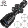 FIRE WOLF 4X32 AOE Scope with Red Green Luminous Cross Hunting Tactical Optical Scope Pocket Scope Scope