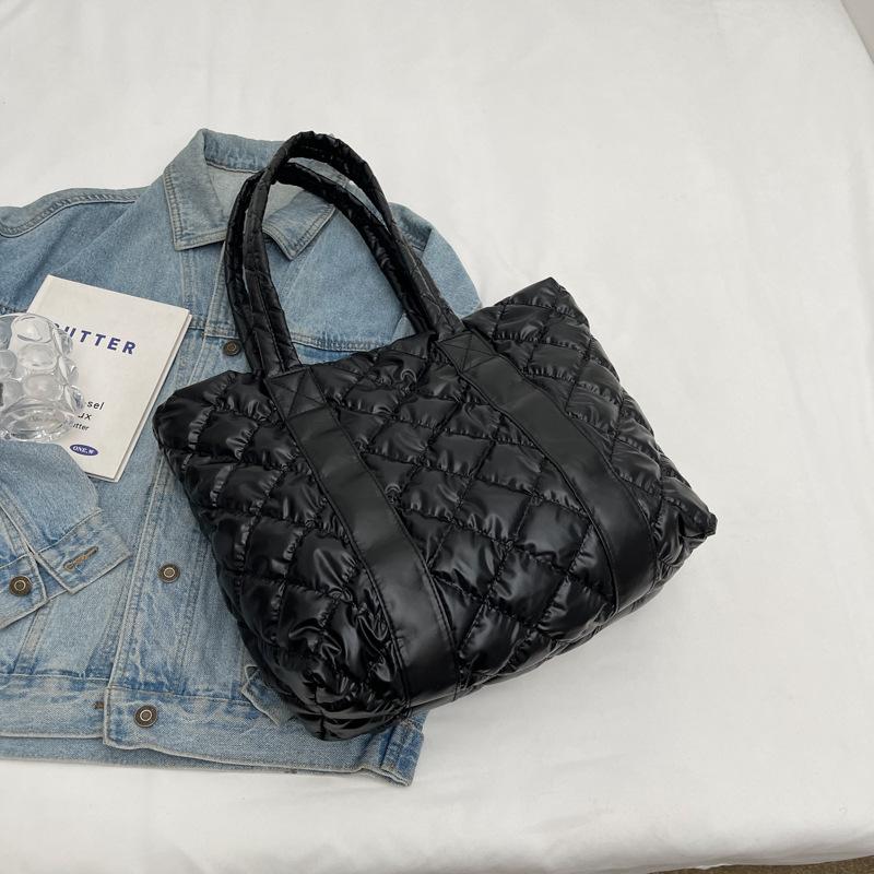 Большая вместимость модная сумка однотонная сумка через плечо женская повседневная сумка-тоут