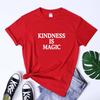 Kindness Is Magic Tshirt Casual Unisex Positivity Inspirational Tshirt Funny Unisex Be Kind Christian Cotton Top Tee