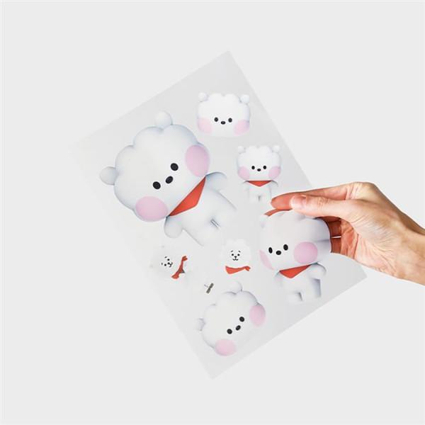 LINE FRIENDS BT21 RJ Big & Tiny Remover Bubble Sticker