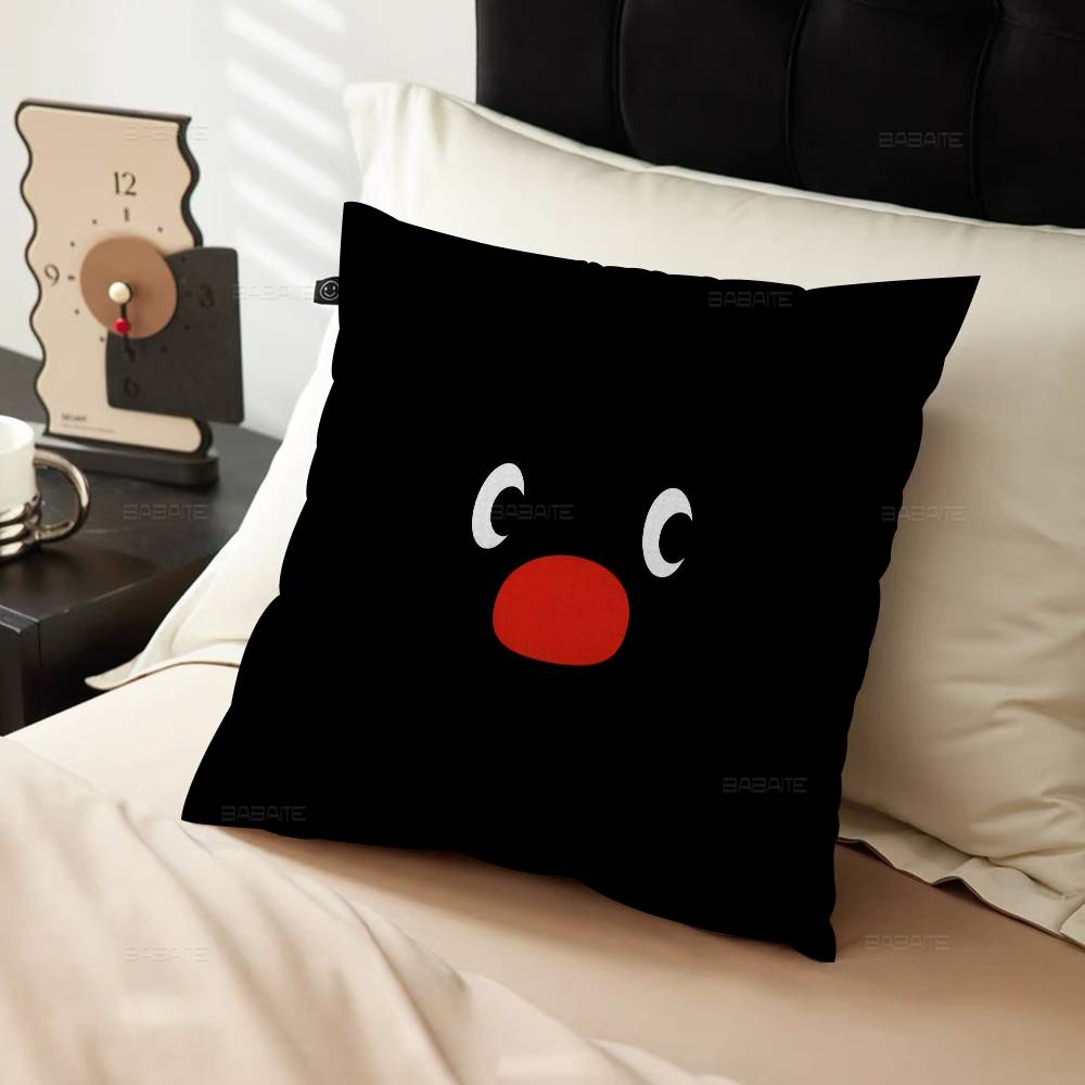 Cartoon Cute Pingu Penguin Pillow Anime Pillow Sofa Bed Head Pillow Cover Cushion Cover 45X45 Cm Fashion
