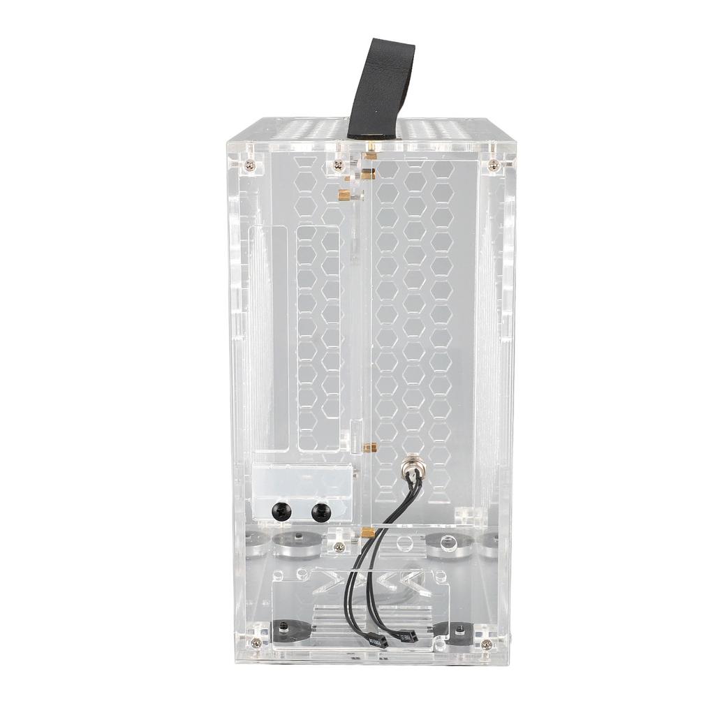 23x20.5x12см Миниатюрный корпус для ПК ITX Прозрачный Акриловый Корпус для ПК Портативный Корпус для Настольного Компьютера 360 Градусов Открытый Полый Корпус