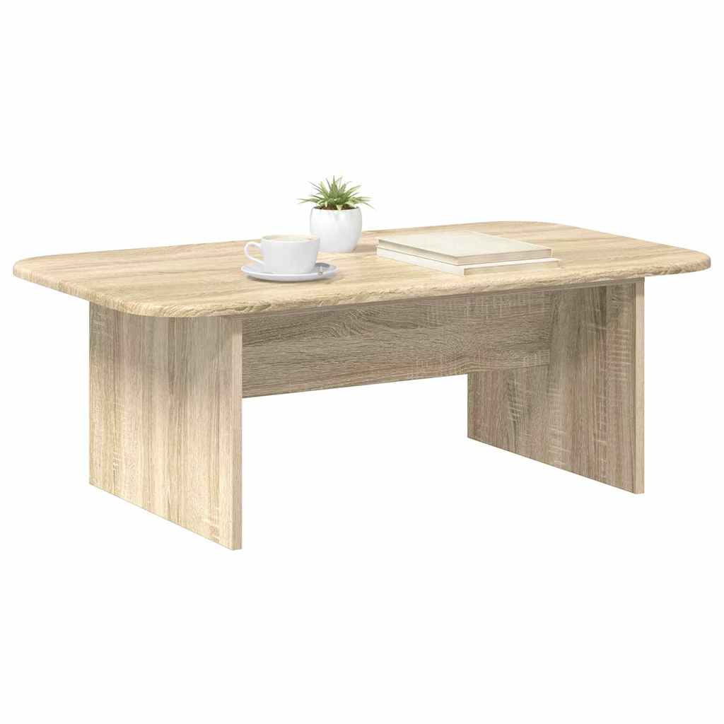 Coffee Table in Sonoma Oak Finish 93 x 53 x 33 cm Engineered Wood