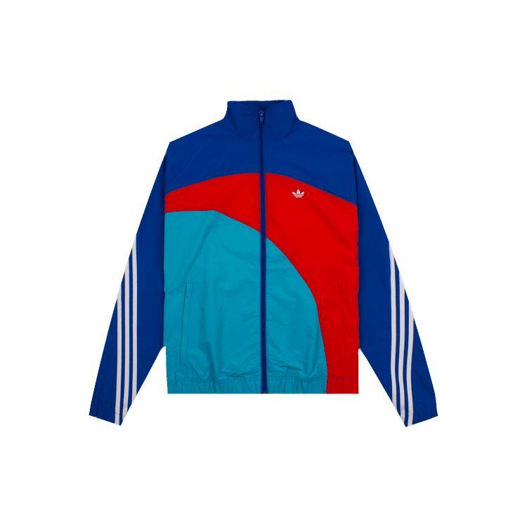 adidas Оригинальная сращенная ветровка, спортивная мужская куртка, верхняя одежда, королевский синий FM1580