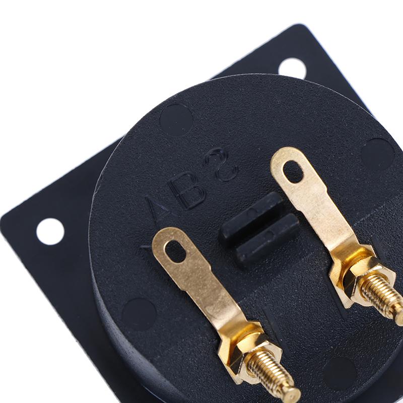 Square Shape Double Binding Post Type Speaker Box Terminal Cup Black And Red