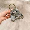 IPhone 15 Pro Shockproof Electroplated Corner Air Cushion Case With Magnetic Lens Cover Kickstand