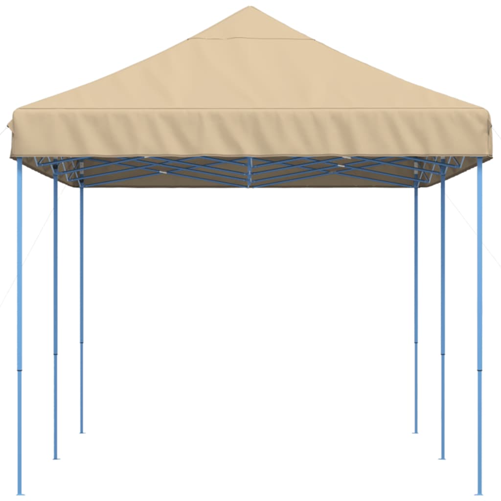 Foldable Pop Up Party Tent Beige 580 x 292 x 315 cm