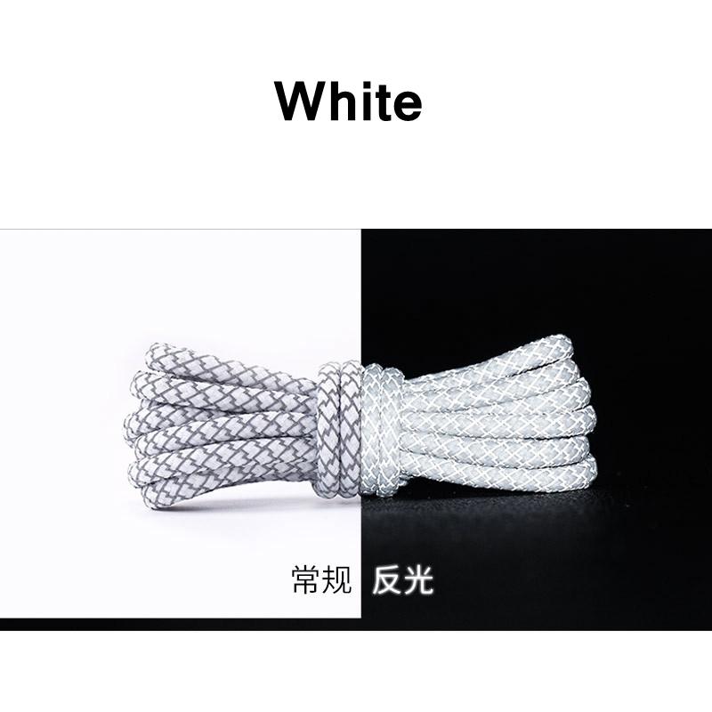 1 пара НОВЫХ Светоотражающих Спортивных Шнурков Круглый Шнурок Rhoelace Rtrong Light Shoelace Прочный Шнурок Длина 100/120/140/160 см