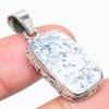 Natural Dendrite Opal Gemstone 925 Solid Sterling Silver Gift Pendant 1.50" N9v26