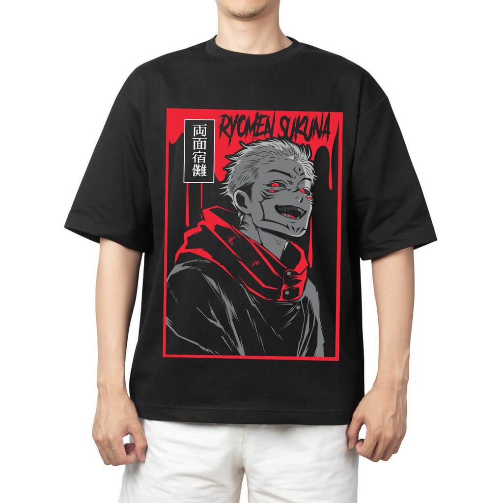 Jujutsu Kaisen Satoru Gojo Domain Expansion Pink Background Anime Print T Shirt Men 2026 Summer Casual Streetwear Oversized