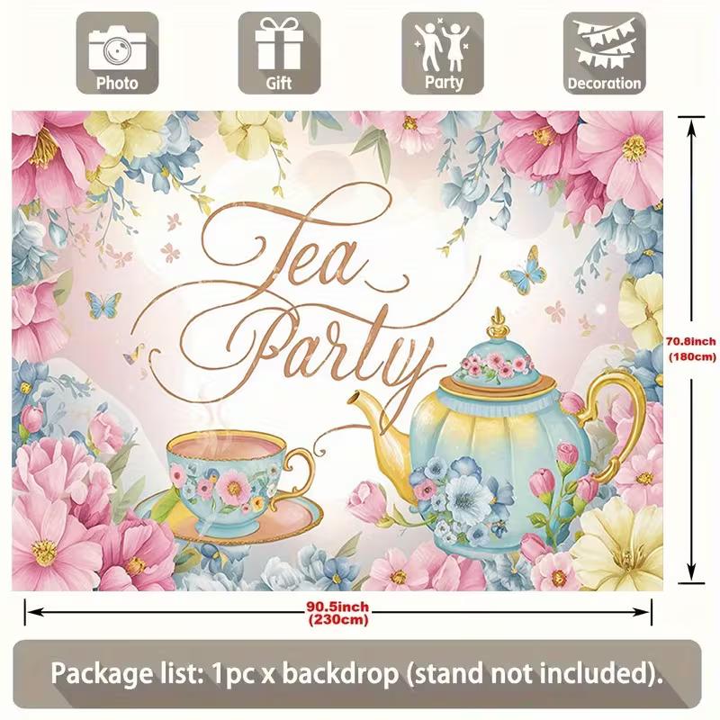 2D Japanese Cherry Blossom Tapestry, Temple & Garden Backdrop