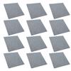 12Pcs Acoustic Panels Polyester Fiber Cutable Sound Absorption Panel for Rehearsal RoomsDark Grey