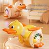 Rotating Electric Foraging Duck Toy with Sound and Light for Babies and Toddlers