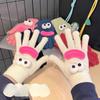Gloves for Women In Winter New Cute Funny Ugly Cute Warm and Velvet Knitted Gloves for Cycling In Winter Cold and Cold
