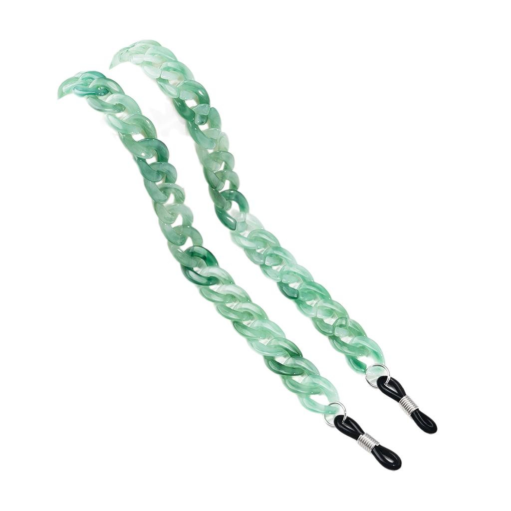 Colorful Eyeglasses Neck Cord Secure Grip Acrylic Glasses Retainer Comfortable Glasses Holder Daily Wear Accessories