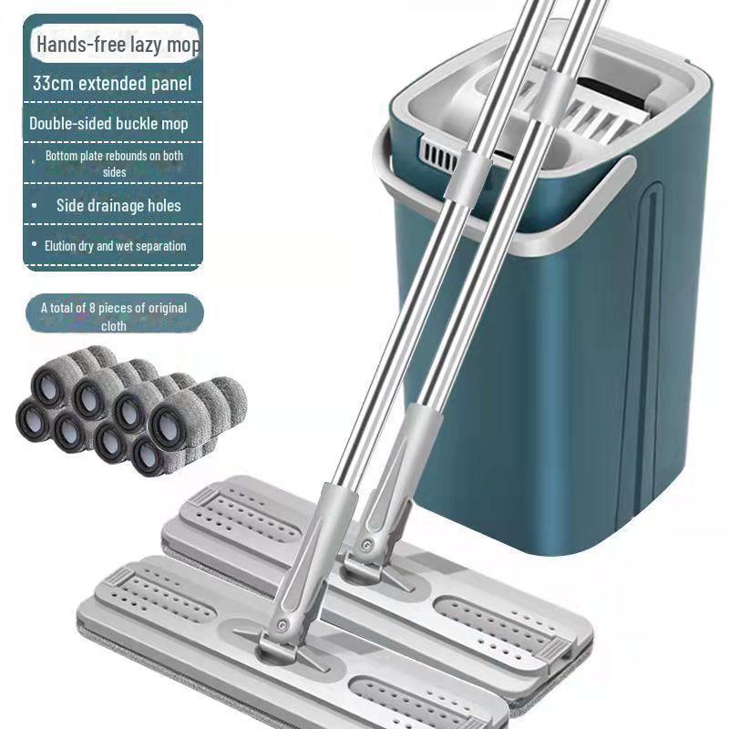 2024 Hands-Free Flat Mop: New Style, Easy-Clean Scratch Mop for Effortless Home Cleaning