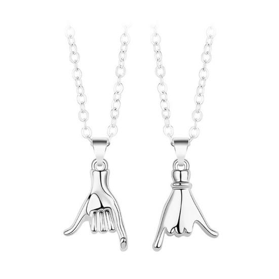 Комплект из 2 парных ожерелий для пар Pinky Promise, парные ожерелья для лучших друзей, подарок на годовщину Дня святого Валентина