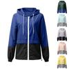 Ayollar uchun Patchwork yomg'ir плащи, Ochiq havoda kiyiladigan kurtkalar, Kapushonli yomg'ir плащи, Shamol o'tkazmaydigan