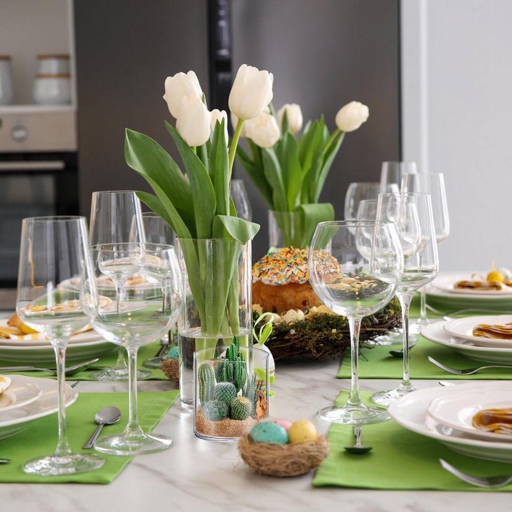 Гостиная Цилиндрические Вазы Домашний Декор Подсвечник для Плавающих Свечей Новая Ваза для Цветов