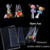 50/100pcs Clear Flat Open Top Candy Bag OPP Plastic Cellophane Bag Lollipop Packaging Cookie Packaging Wedding Party Small Gift Bag