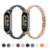 Роскошный ремешок из нержавеющей стали для xiaomi mi band 10 9 8, замена ремешка для miband 10 9 8, браслет, ремешок для часов, аксессуары