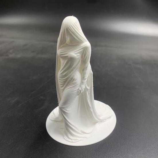 Статуэтка Таинственной Женщины в Маске 3D-печать Платье Дама Скульптура для Стола Винного Шкафа Полки Камина Стола Прихожей