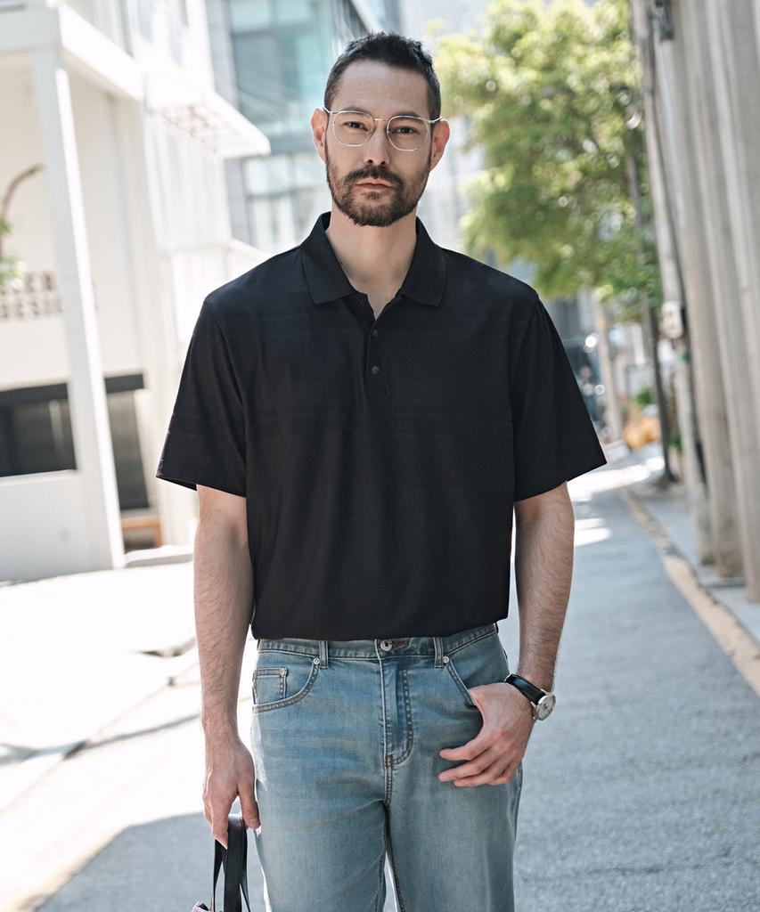 STCO Diems Coolite 100% Polyester Collared T-Shirt_Black (Classic Fit)_Dtsxb07Csb
