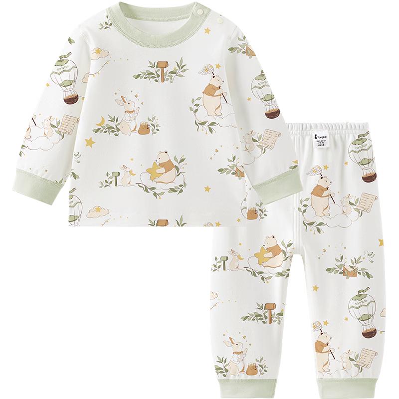 Детский хлопковый пижамный комплект с длинным рукавом Tongtai Baby