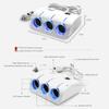 Car Cigarette Lighter One To Three Power Distributor, 60W Multifunctional Car Charger Dual USB Car Phone Charger Usb Hub