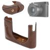 Чехол из искусственной кожи, защитный чехол на половину корпуса для камеры Leica Q, coffee