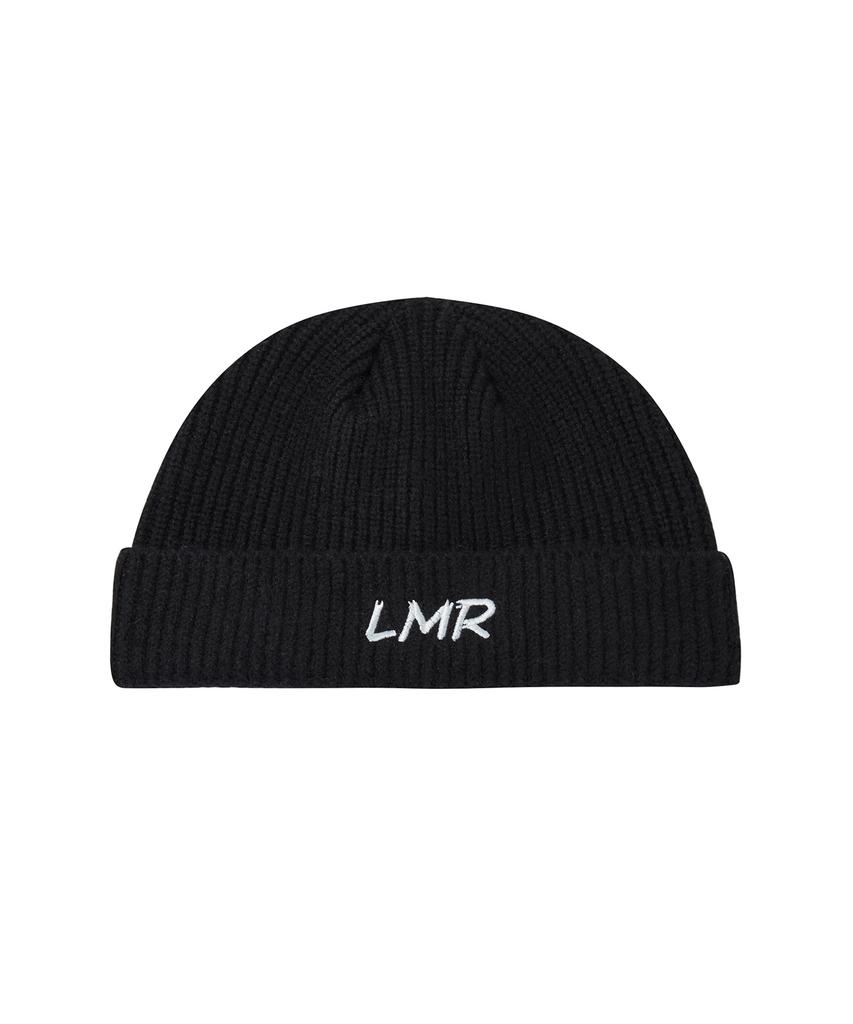 Черная шапка-бини с вышитым логотипом LMR