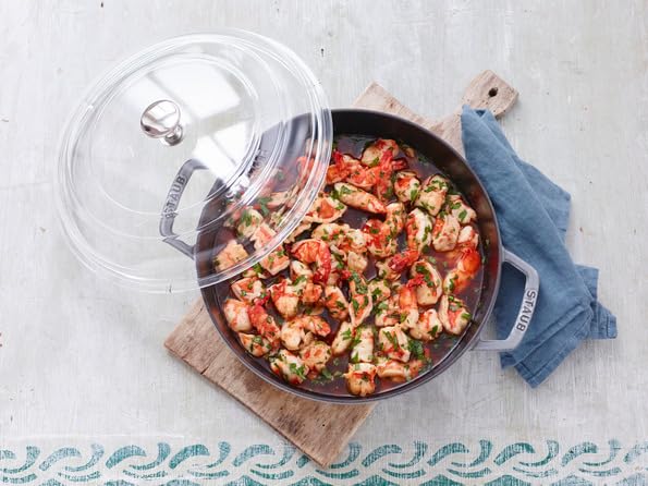 Ручка для жарки Staub, серая литая, совместимая с японской сковородой IH с двойной ручкой "Double Pan, 20 см", металл, эмаль, [Авторизованный продукт]