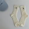 Women's Summer Bow College Style Breathable Hollow Mesh Mid Tube Socks