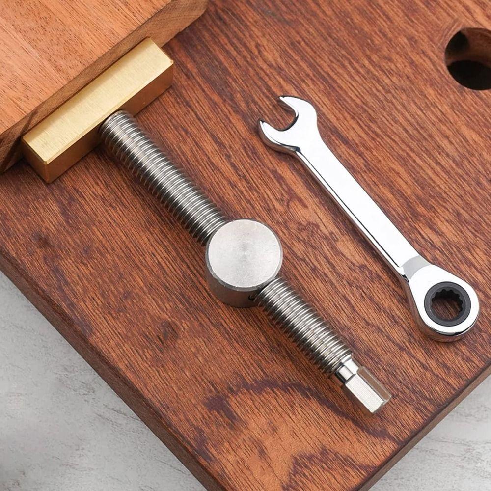 Brass Material Woodworking Bench Dog Adjustable Workbench Fast Fixed Clamp  Desktop Hole