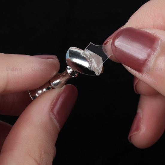 1 рулон клейкой ленты 3/5/10 м, высокая вязкость, прозрачная бесследная двусторонняя лента без следов для отображения кончиков ногтей