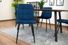 KARA chair - navy blue velvet x 2