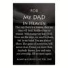 1pc Memorial Garden Flag for Dad in Heaven - Double-Sided Burlap, 12x18 Inch, Grave Outdoor Decor
