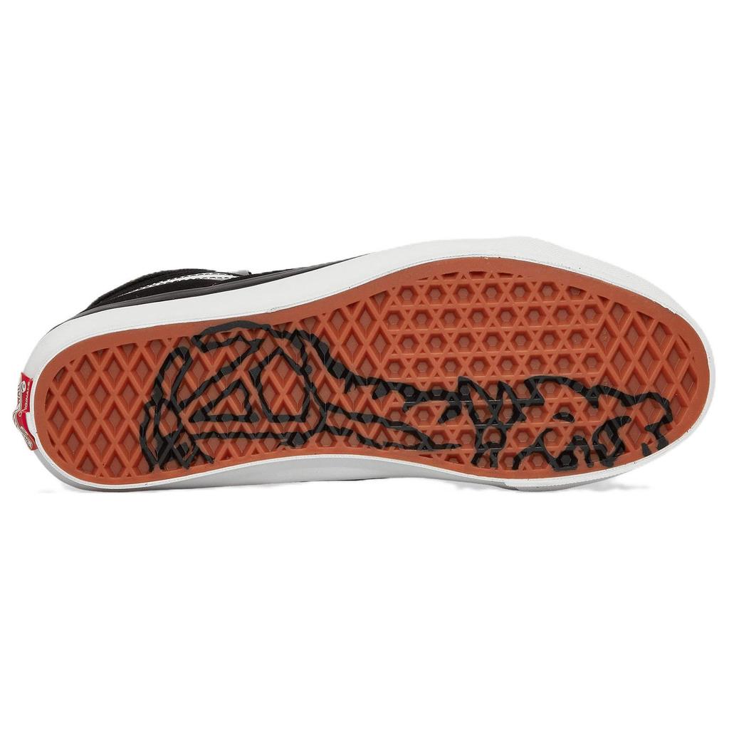 Vans Slam Jam X Sk8 Og Lx Повседневные Прочные Высокие Кеды для Скейтборда Унисекс Кроссовки Черно-Белые VN0A4BVBIWV