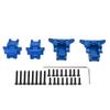 Front Rear Gear Box Aluminium Alloy RC Differential Housing for Traxxas LaTrax Teton Blue