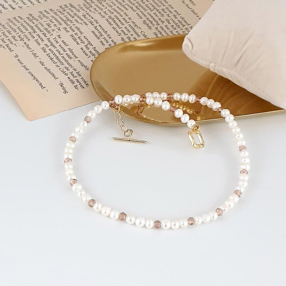 Crystal and Freshwater Pearl Necklace