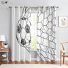 Крутые Вода и Огонь Футбол Горячая Кровь 3D-принтованные Шторы Подходят для Спальни Гостиной Киберспортивные Декоративные Шторы 2 ШТ